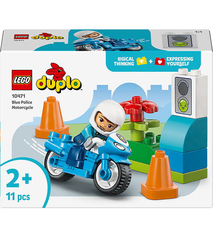 LEGO® Duplo - Blå Politimotorcykel 10471 - 11 Dele
