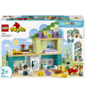 LEGOÂ® Duplo - Moderne Familiehus Med Figurer 10470 - 3-i-1 - 166
