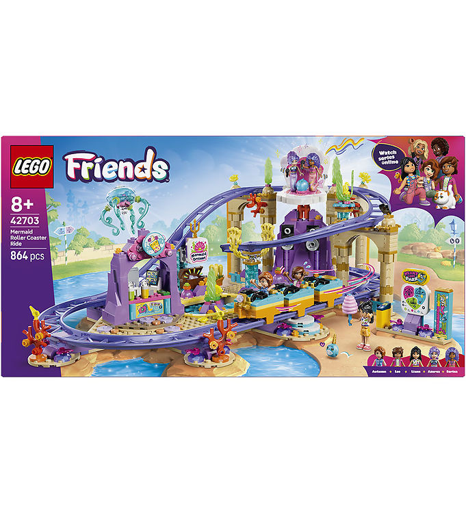 LEGOÂ® Friends - Havfrue-rutsjebane 42703 - 864 Dele