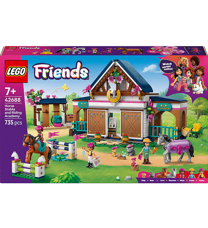 LEGO® Friends - Hestestald Og Rideskole 42688 - 735 Dele