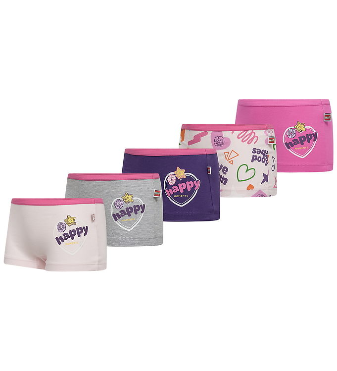 LEGO® Friends Hipsters - 5-pak - LWAyo 601 - Pink/Lyserød/Lilla/