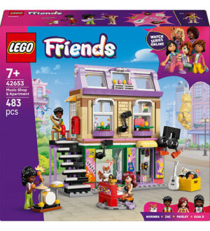 LEGOÂ® Friends - Musikbutik og lejlighed 42653 - 483 Dele