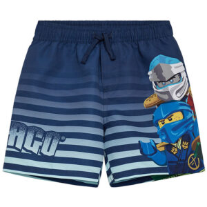 LEGOÂ® Ninjago Badeshorts - LwAgan 305 - Mørkeblå m. Print