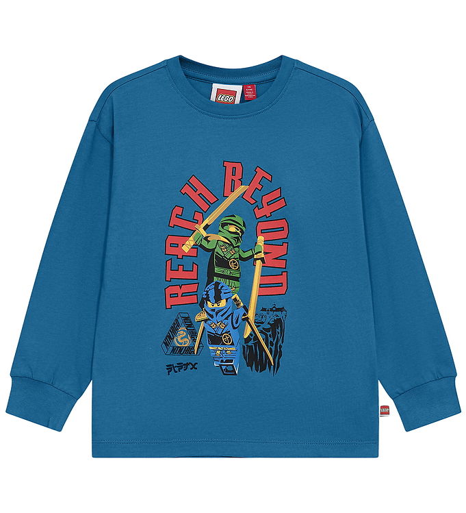 LEGO® Ninjago Bluse - LWTaj 608 - Blå m Print