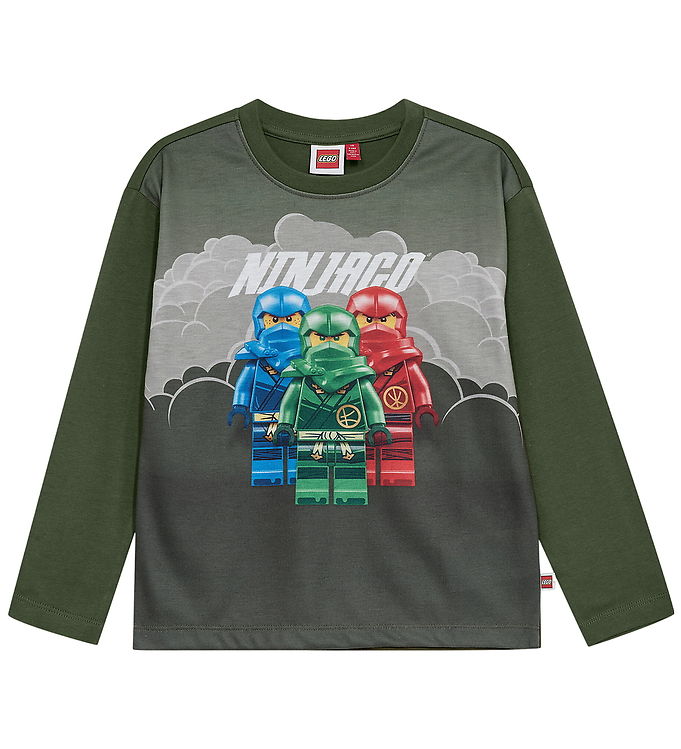 LEGO® Ninjago Bluse - LWTaj 611 - Armygrøn m. Print