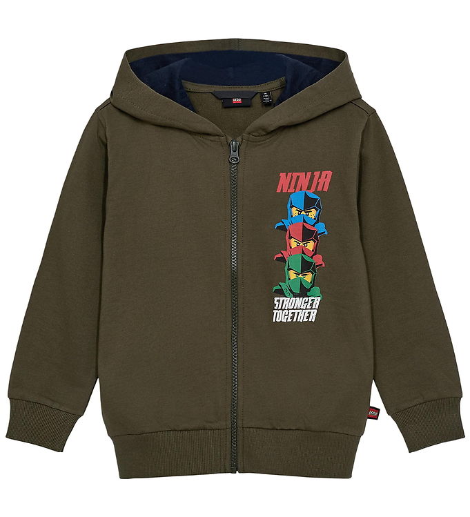 LEGO® Ninjago Cardigan - LWSaku 700 - Armygrøn