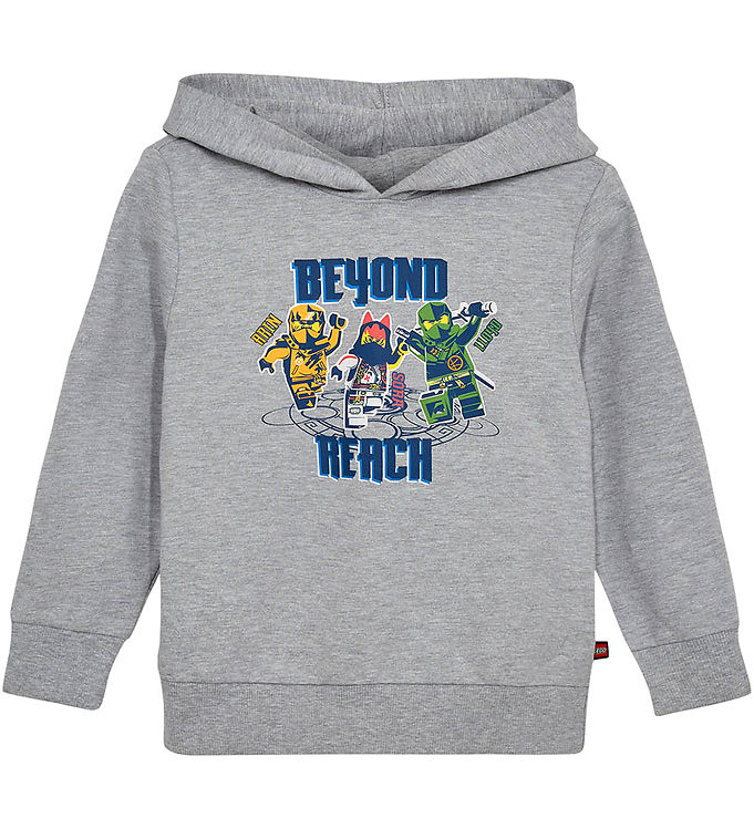 LEGOÂ® Ninjago Hættetrøje - LWScout - Grey Melange