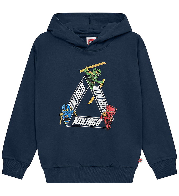 LEGO® Ninjago Hættetrøje - LWSian 603 - Navy m. Print