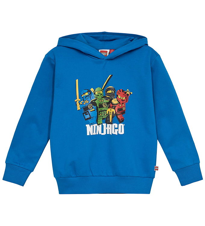 LEGOÂ® Ninjago Hættetrøje - LwSian 111 - Blå m. Print