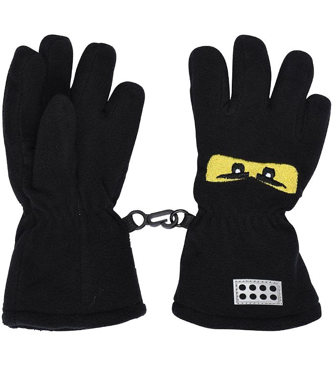 LEGO® Ninjago Handsker - Fleece - Sort m. Øjne