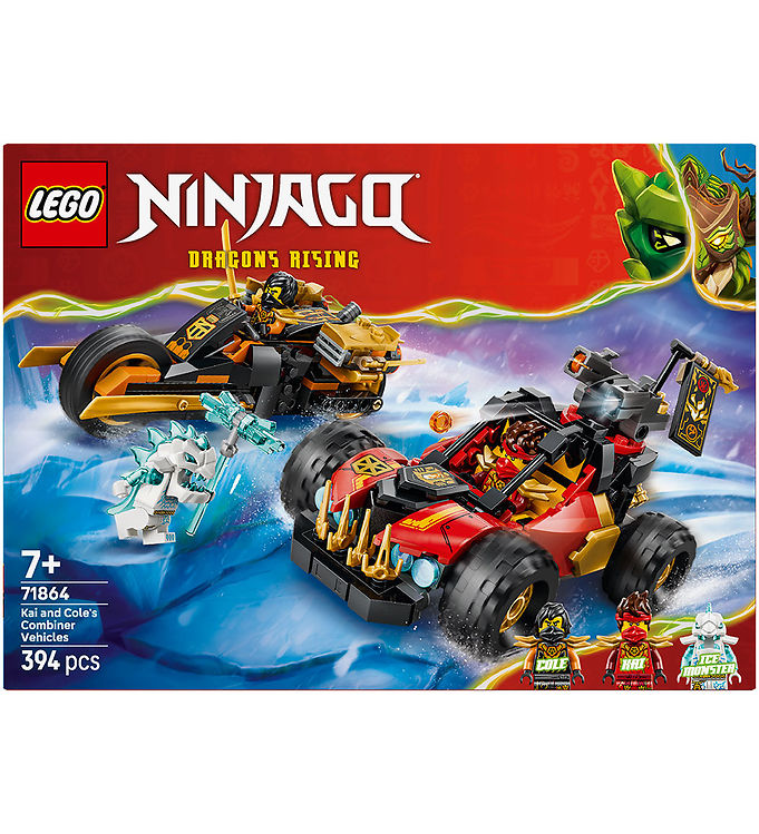 LEGOÂ® Ninjago - Kai Og Coles Kombi-Køretøjer 71864 - 394 Dele