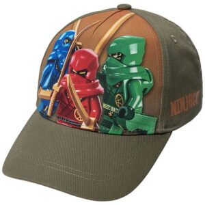 LEGOÂ® Ninjago Kasket - LwAiko 105 - Armygrøn m. Print