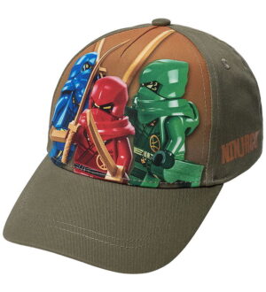 LEGOÂ® Ninjago Kasket - LwAiko 105 - Armygrøn m. Print