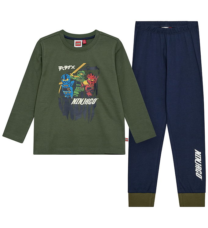 LEGO® Ninjago Nattøj - LWAiko 600 - Amygrøn/Navy m. Selvlysende