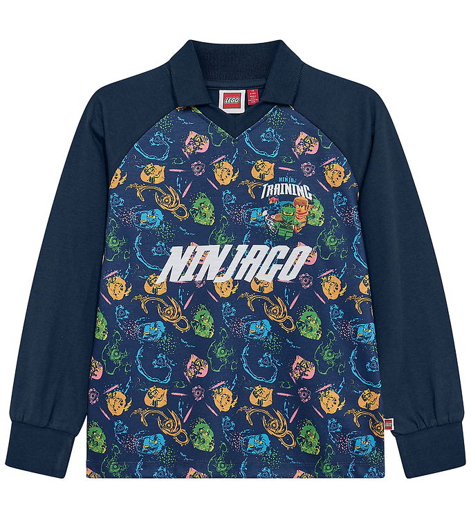 LEGO® Ninjago Polobluse - LWTaj 606 - Navy m. Print