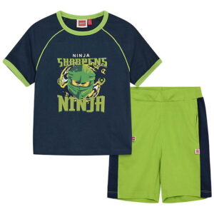 LEGOÂ® Ninjago Shortssæt - T-shirt/Shorts - Navy/Grøn
