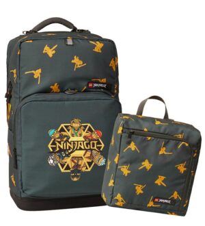 LEGO® Ninjago Skoletaske m. Gymnastikpose - Golden Team - Grå