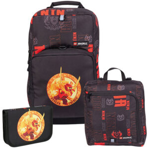 LEGOÂ® Ninjago Skoletaskesæt - Dragon Energy - 20,5 L - Sort