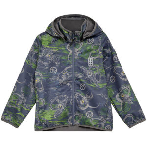 LEGOÂ® Ninjago Softshelljakke - LWSaku 200 - Dark Blue m. Print