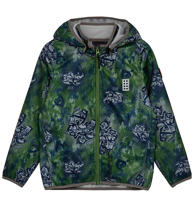 LEGO® Ninjago Softshelljakke - LWScout 202 - Twist Of Lime/Grå m