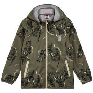 LEGOÂ® Ninjago Softshelljakke - LWSian 200 - Grøn m. Print