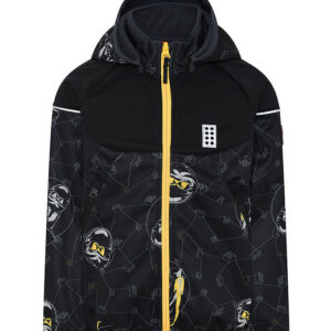 LEGOÂ® Ninjago Softshelljakke - LWStorm 602 - Sort m. Print