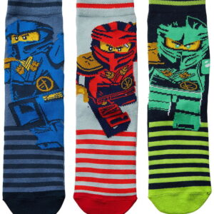 LEGOÂ® Ninjago Strømper - 3-pak - Blå/Rød/Grøn