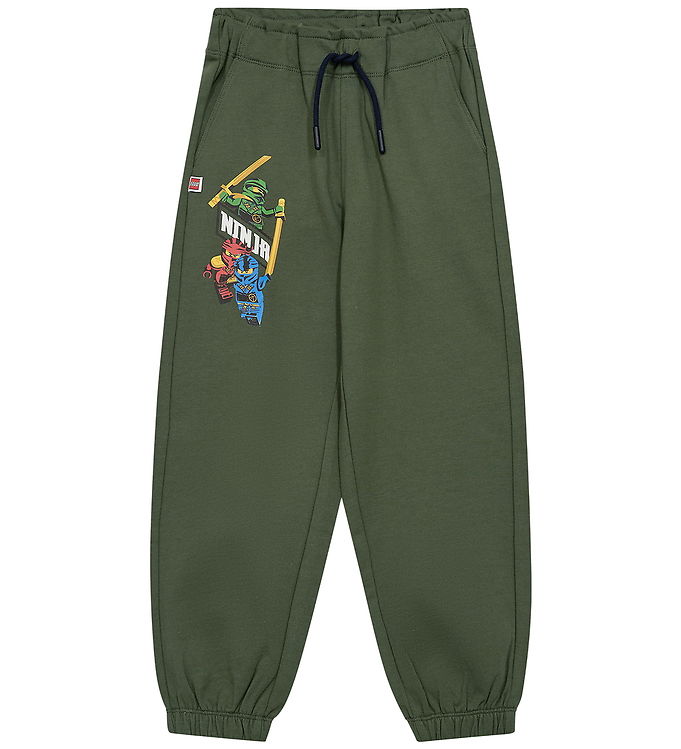 LEGO® Ninjago Sweatpants - LWPino 601 - Armygrøn m. Print
