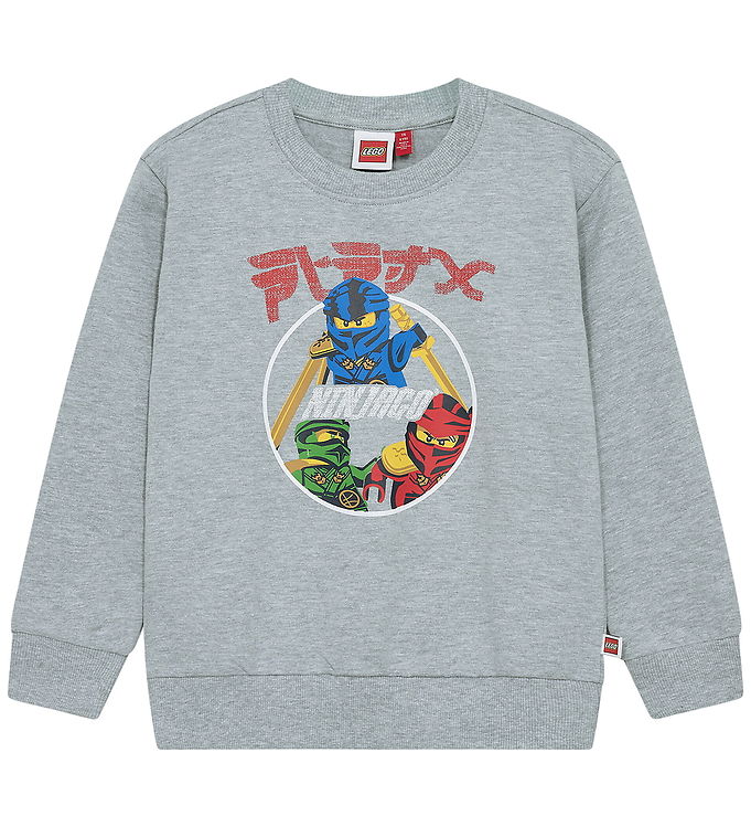 LEGO® Ninjago Sweatshirt - LWSian 606 - Gråmeleret m. Print