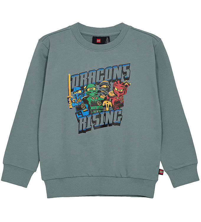LEGOÂ® Ninjago Sweatshirt - LwSaku 301 - Lysegrøn m. Print