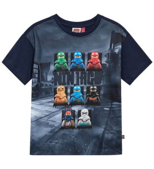 LEGOÂ® Ninjago T-shirt - LwTaj 107 - Navy m. Print