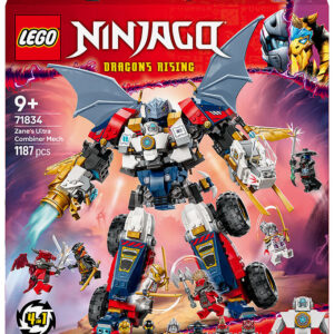 LEGOÂ® Ninjago - Zanes Ultrakombirobot 71834 - 4-i-1 - 1187 Dele