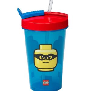 LEGOÂ® Storage Drikkedunk m. Sugerør - 500 ml - Iconic Classic -