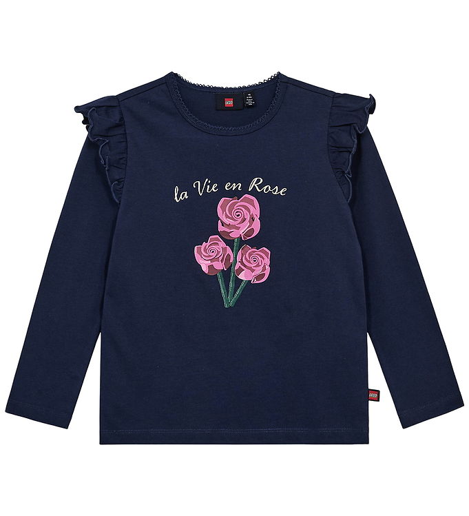 LEGO® Wear Bluse - LwTaja - Mørkeblå m. Blomster
