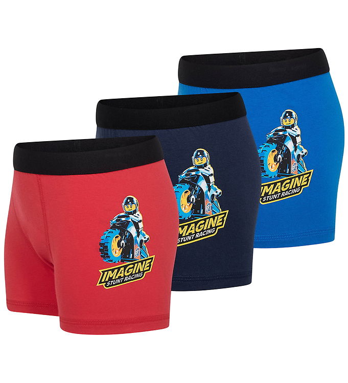 LEGO® Wear City Boxershorts - 3-pak - LwaGan - Blå/Rød
