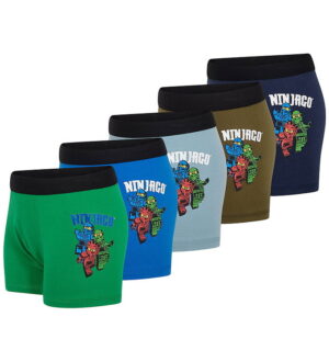 LEGO® Wear Ninjago Boxershorts - 5-pak - LwAgan 608 - Blå/Brun/G