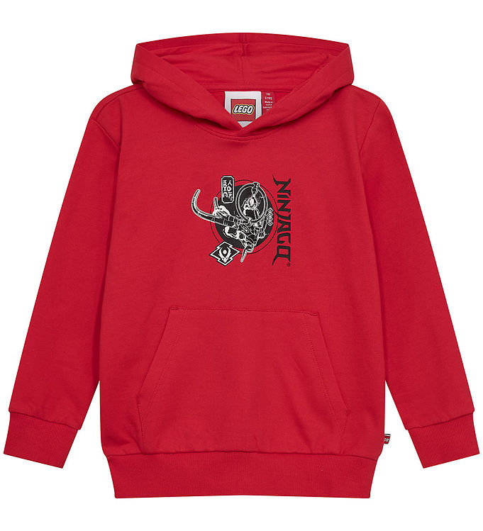 LEGOÂ® Wear Ninjago Hættetrøje - LWSian 705 - Rød m- Print