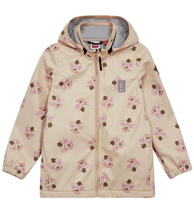 LEGOÂ® Wear Softshelljakke - LWJua 200 - Lyegul m. Blomster
