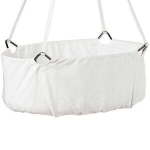 Leander Classic Vugge m. Madras - 83x50x30 cm - Hvid