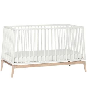 Leander Luna Babyseng - 140x70 - Hvid/Eg