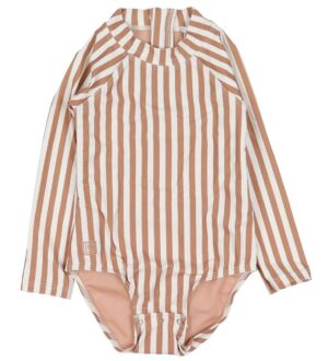 Liewood Badedragt - Baby - Maxime - UV40+ - Stripe Tuscany Rose/