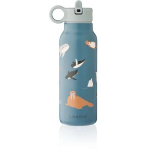 Liewood Falk Drikkedunk - Rustfrit Stål - 350 ml. - Arctic Sea/ Ocean View