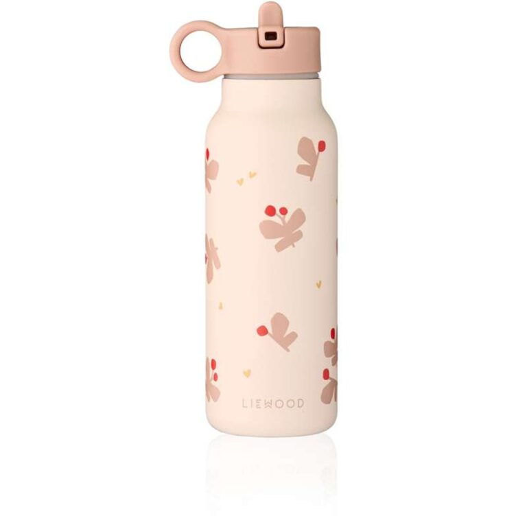 Liewood Falk Drikkeflaske - Rustfrit Stål - 350ml - Butterfly/Apple Blossom