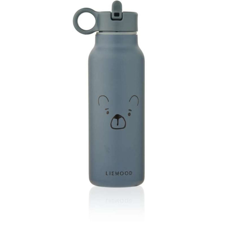 Liewood Falk Drikkeflaske - Rustfrit Stål - 350ml - Mr. Bear/Whale Blue