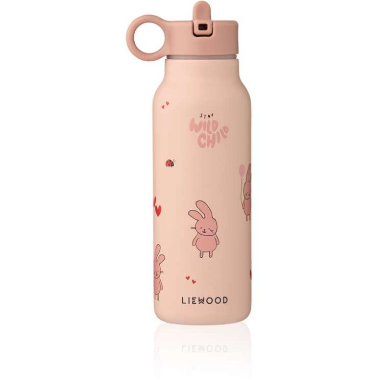 Liewood Falk Drikkeflaske - Rustfrit Stål - 350ml - Wild Child/Rosey
