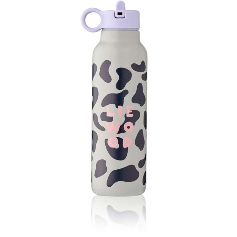 Liewood Falk Drikkeflaske - Rustfrit Stål - 500ml - Mega Leo Mist