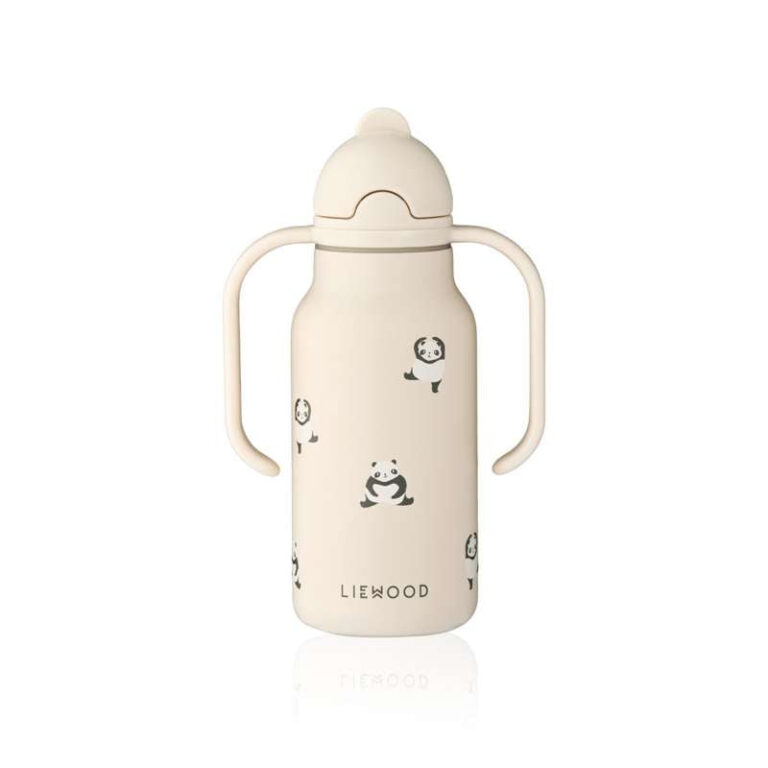 Liewood Kimmie Drikkeflaske - Rustfrit Stål - 250ml - Mini Panda/Sandy