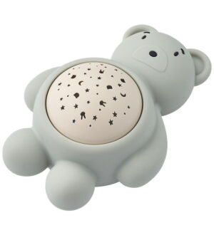 Liewood Projektørlampe m. Lyd - Manuel Bear - Dove Blue