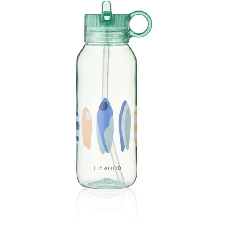 Liewood Yang Drikkedunk - Tritan m. Silikonecover - 500 ml. - Boards/Light Peppermint