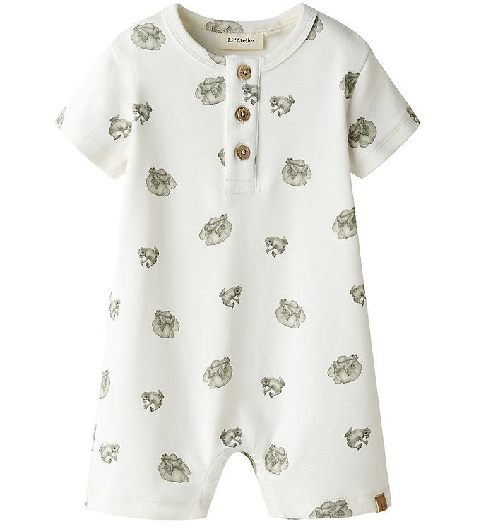 Lil' Atelier Sommerdragt - NbmGayo - Coconut Milk/Frog